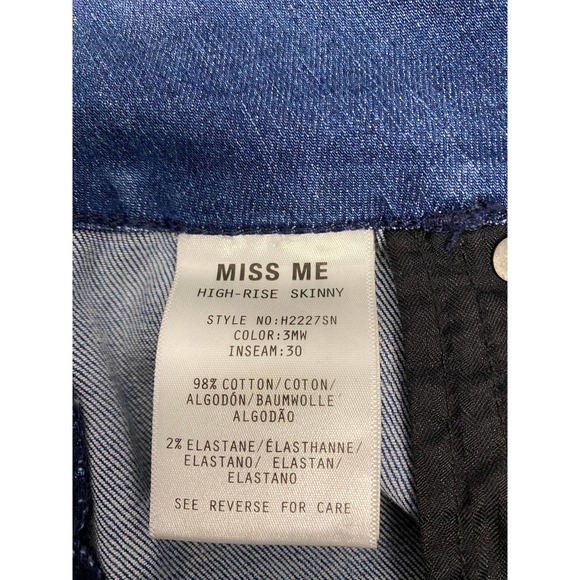Miss Me, SZ 30, Modern High-Rise Skinny Jean - Picture 7 of 7